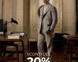 Sabato 18 ottobre e Domenica 19 ottobre scopri le nuove collezioni Autunno/Inverno uomo con uno sconto speciale del 20%.