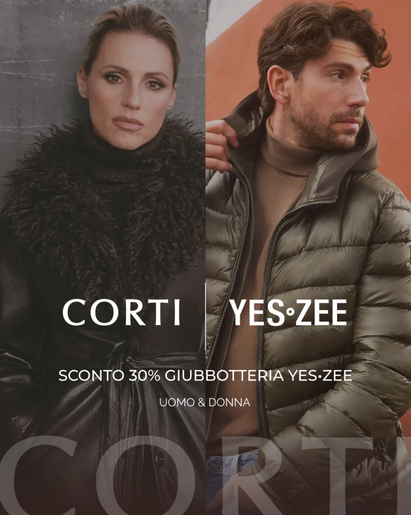 YES•ZEE: sconto 30% sulla giubbotteria uome e donna